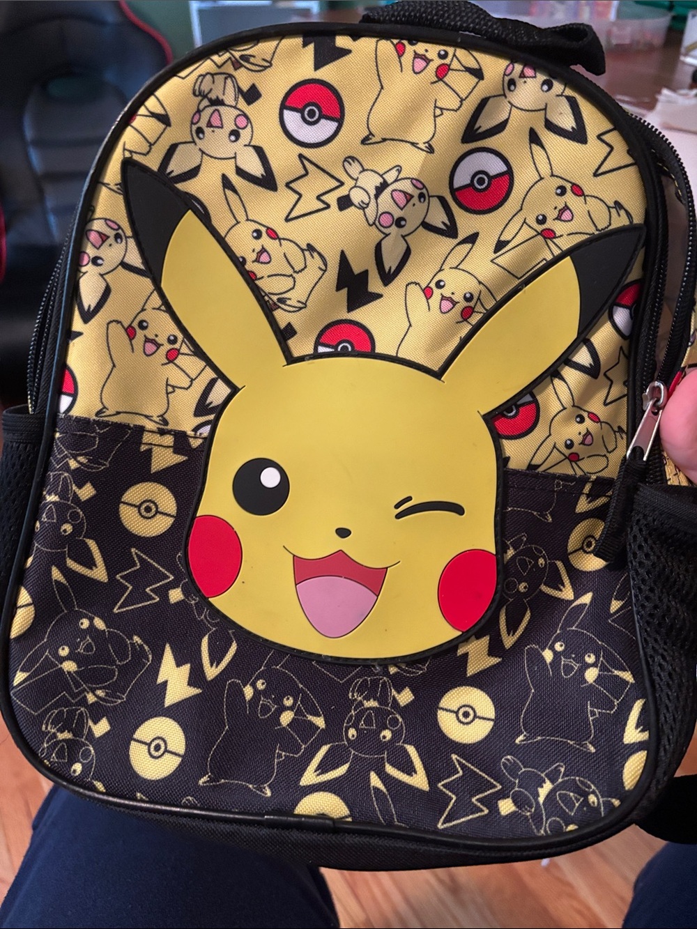 Pikachu Pokemon Backpack - Yellow & Black - Picture 1 of 1